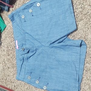 High waisted denim shorts